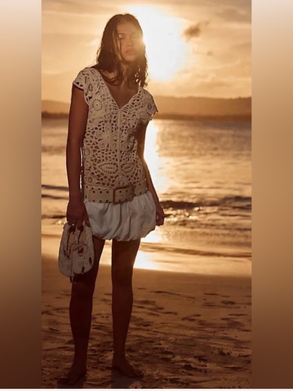 Free People Kinsley Crochet Mini Dress - Picture 2 of 7